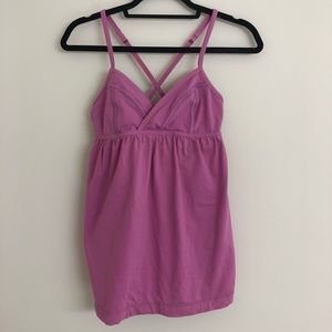 Pink lululemon tank top
